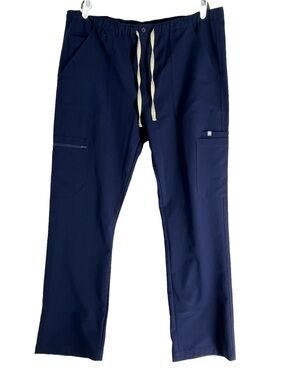FIGS Technical Collection Stretch Blue Scrub Pants size S EUC